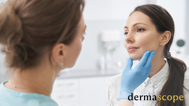 10. Dermascope - triLift - Aesthetic Resource Hub - 640x360 A doctor touching woman face – dermascope