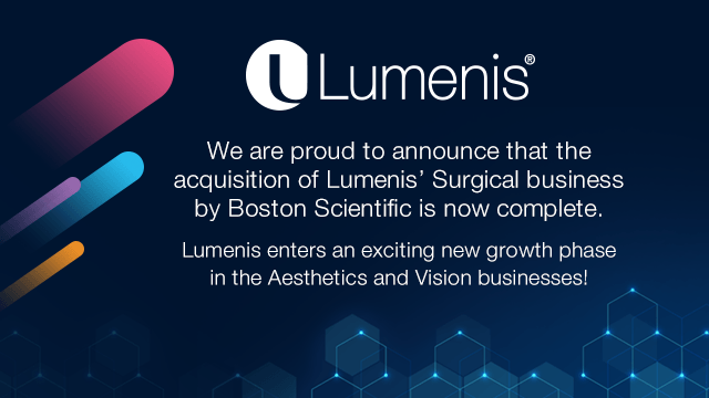 AcquiredLumenisSergical-no-button-640X360 Lumenis announced the completion of the sale of its Surgical business to Boston Scientific Corporation